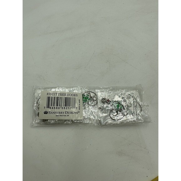 BANBERRY DESIGNS Christmas Ornament Hooks - Set of 12 Metal Tree  New - Picture 5 of 6